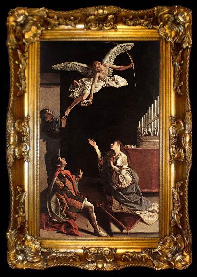 framed  GENTILESCHI, Orazio Sts Cecilia, Valerianus and Tiburtius dfgj, ta009-2